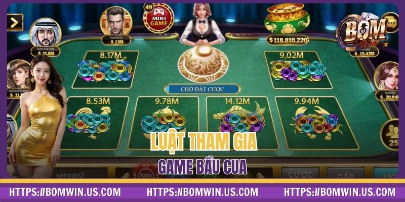 Luật tham gia game bầu cua