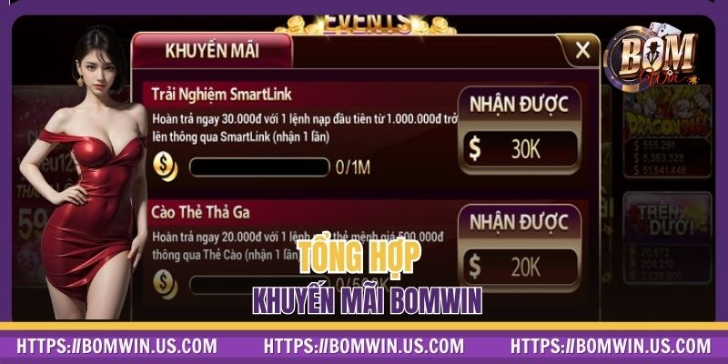 Tổng hợp khuyến mãi BOMWIN